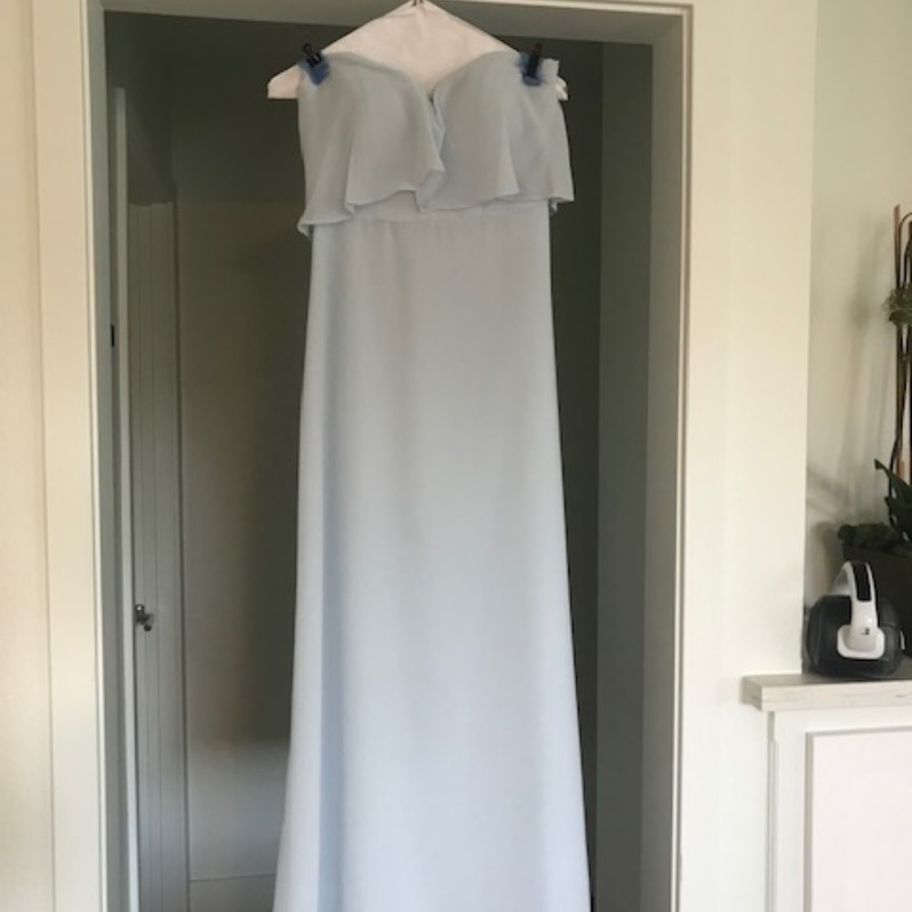 Light Blue, Sweetheart Cut, Bridesmaid Dress